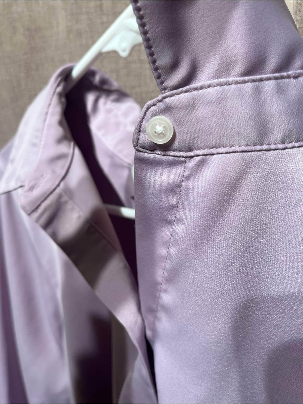 2 banana republic silky classic shirts - xxl - lavender and periwinkle - Picture 16 of 16